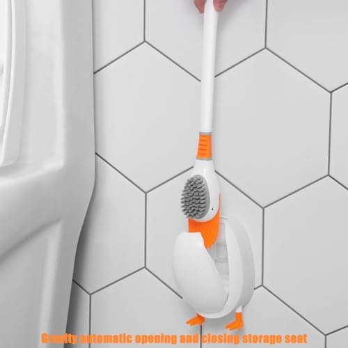 Duck Shape Toilet Brush with Storage Box