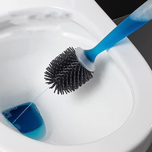 Round Head Liquid Toilet Brush with Hanging Hook