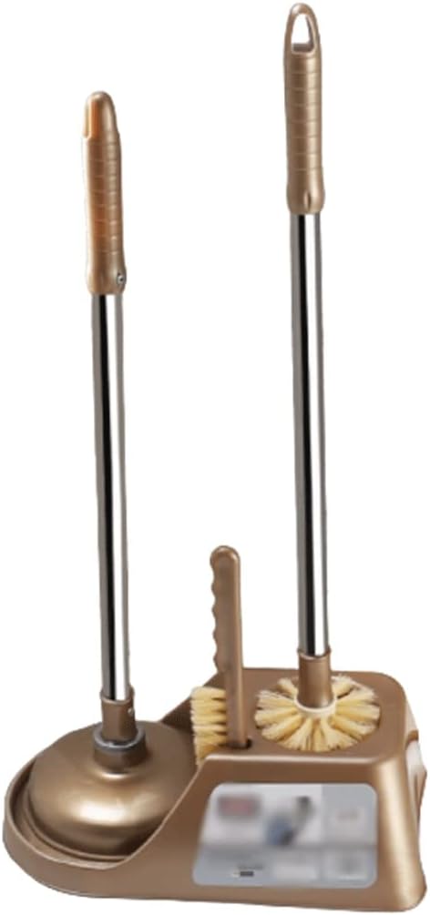 SYXL Toilet Brush with Plunger Set - Yellow