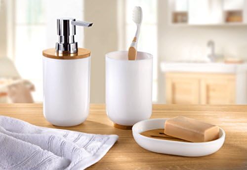Elegant Toilet Brush Holder with Timber Design