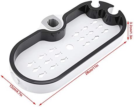 Adjustable Shower Caddy Shelf with Soap Dish Holder