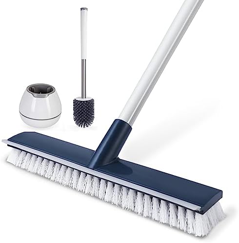 BOOMJOY Floor Scrub Brush Toilet Brush Set