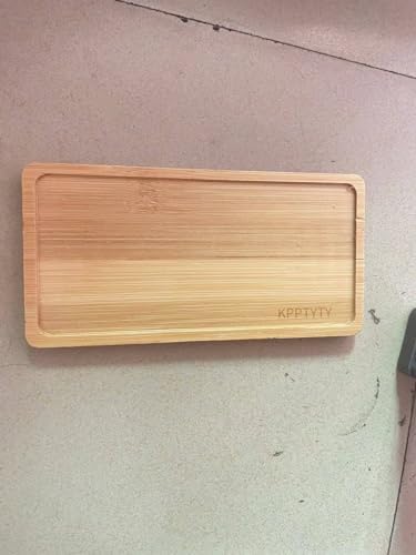 KPPTYTY Bamboo Soap Dispenser Tray - Multi-Use Decor Organizer