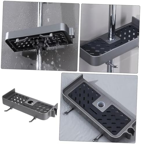 BRIGHTFUFU Shower Bar Basket Organizer for Bathroom Essentials