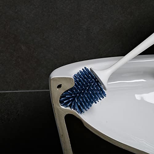 XIAOSAKU 360 Toilet Brush Set with Holder Blue