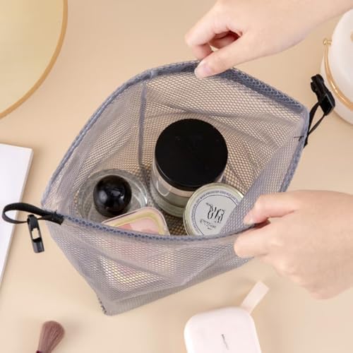 Enignic Mesh Shower Caddy Portable with Handle - Grey