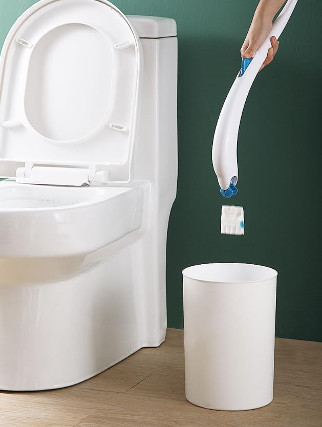 Dyna-Living Toilet Bowl Brush Without Holder - Space Saving Ergonomic