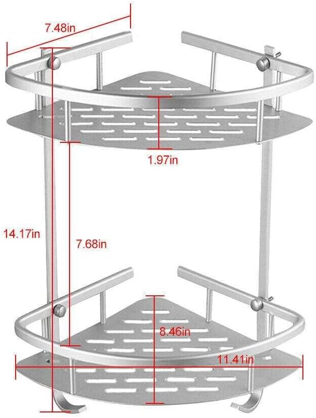 FINANCIALLY LIT Shower Shelf Corner Organizer