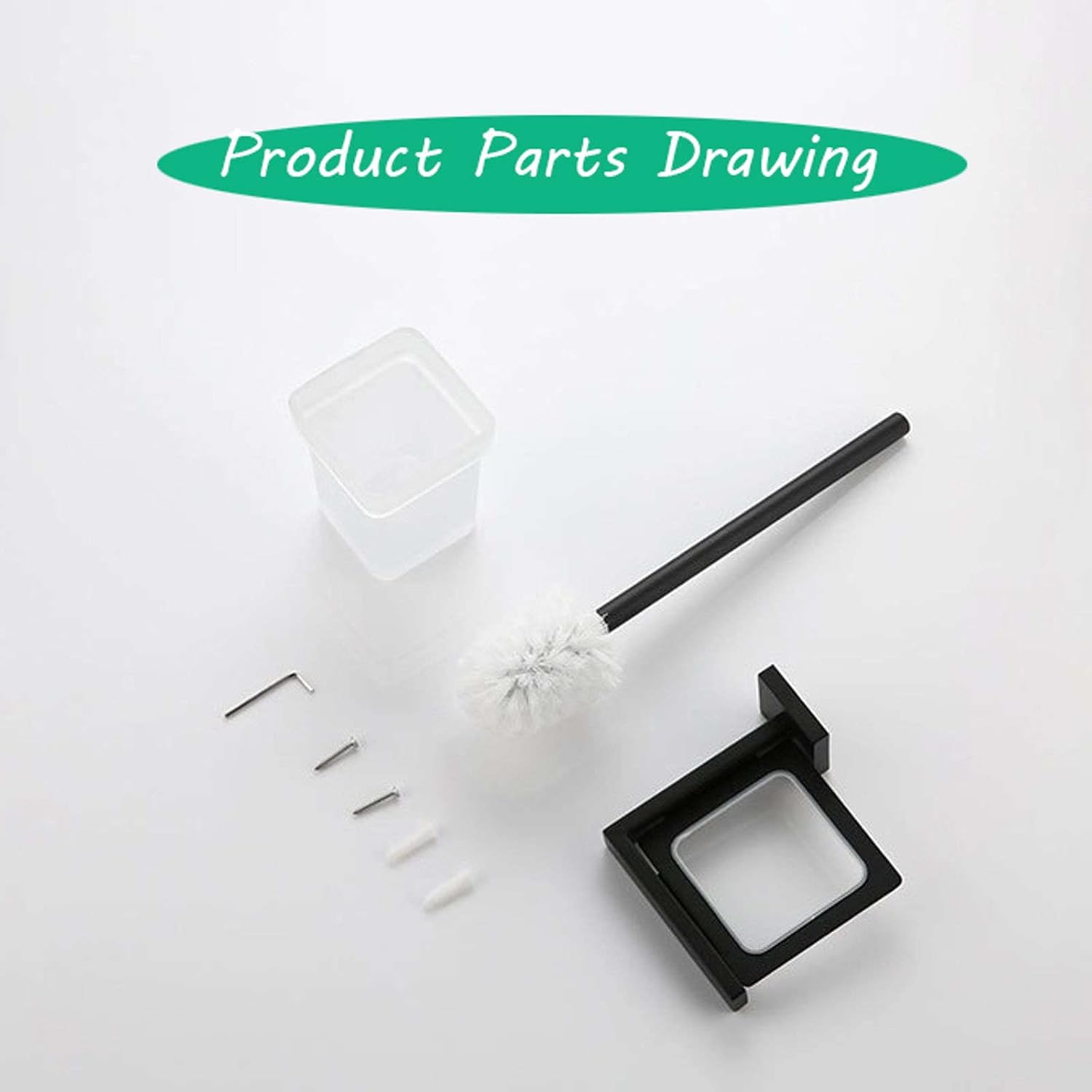 SPOUR Toilet Brush and Holder Set 36x14x14cm