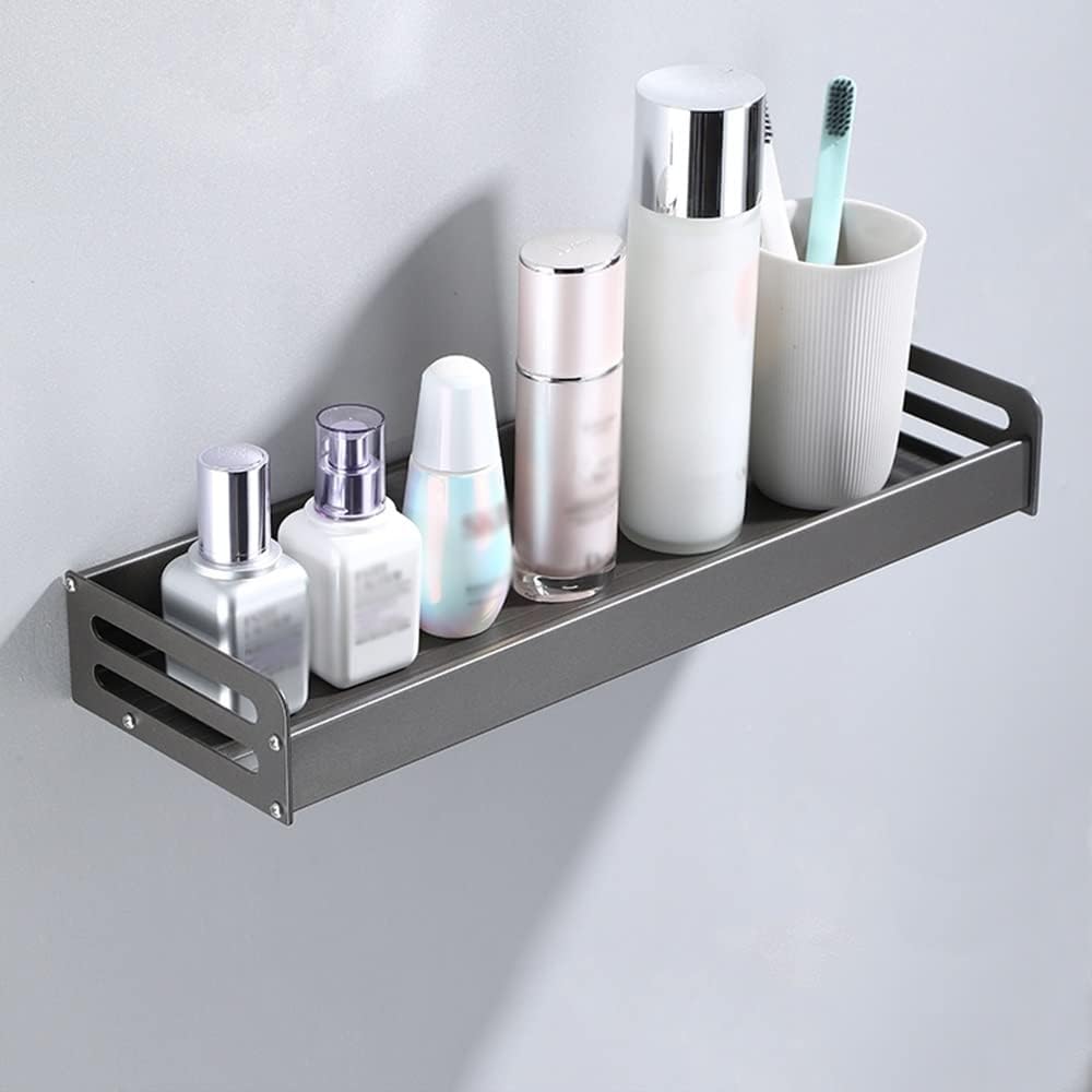 Aluminum Shower Caddy with Storage Shelf for Bathroom Organization
