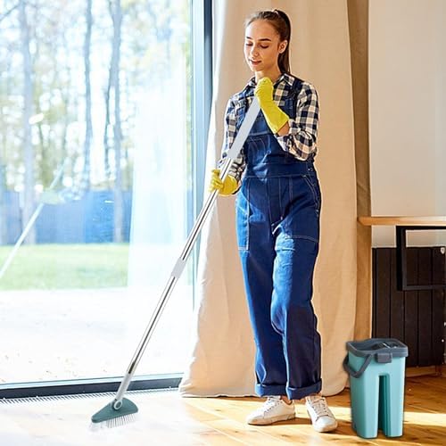 CENRF Tub Scrubber with Long Handle for Bathroom Cleaning