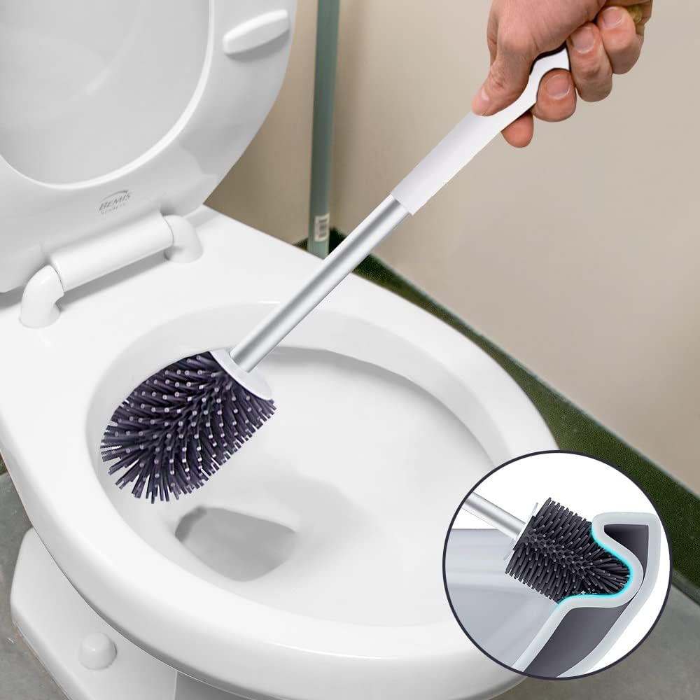 BOOMJOY Floor Scrub Brush Toilet Brush Set