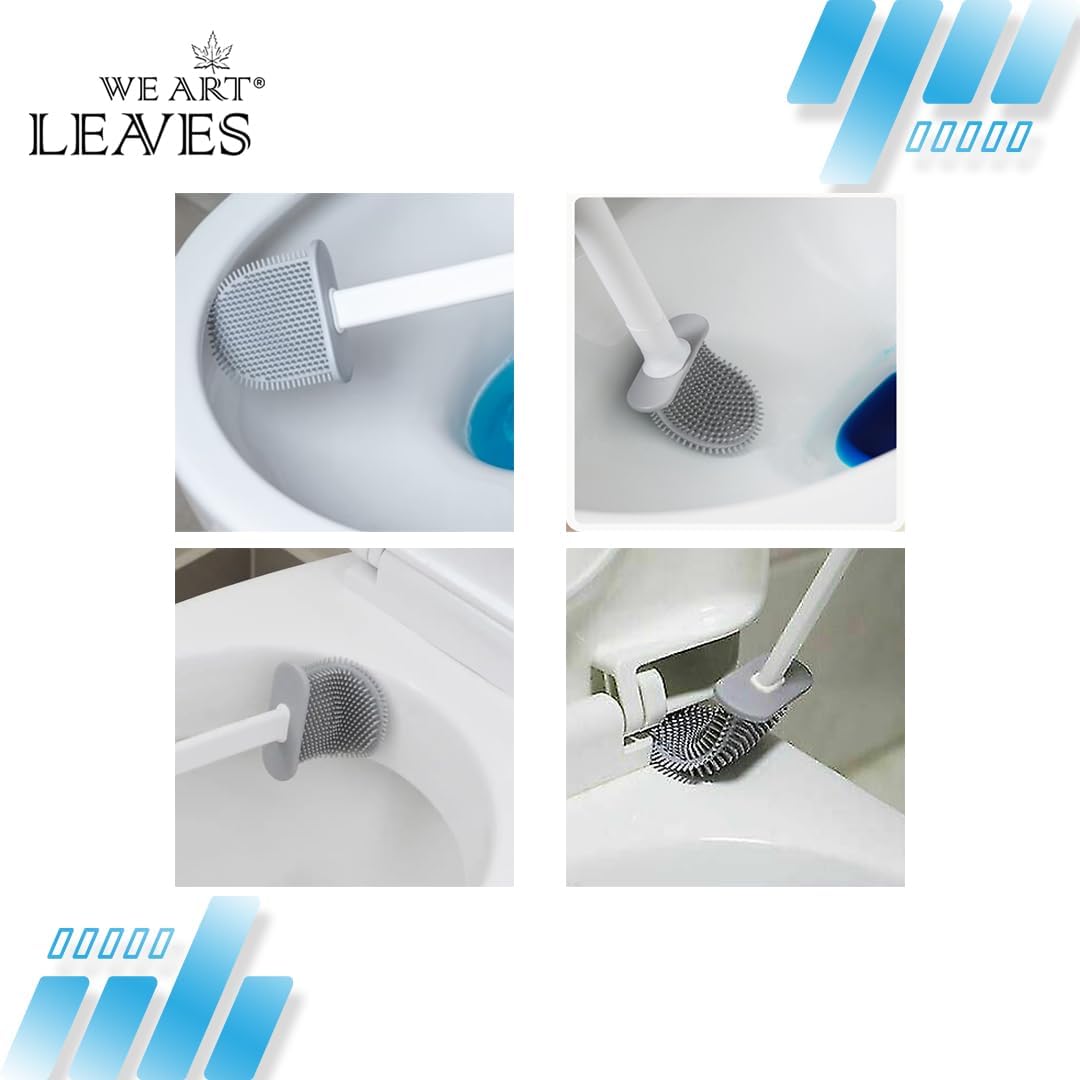 We Art Leaves Silicone Toilet Brush Set 1