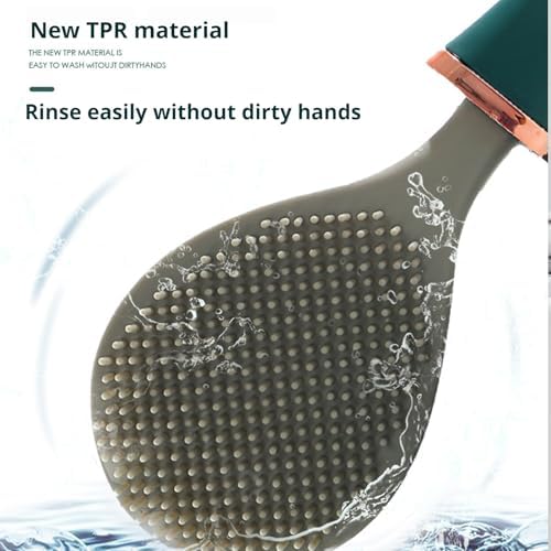 2025 Upgrade Flexible Silicone Toilet Brush with Holder