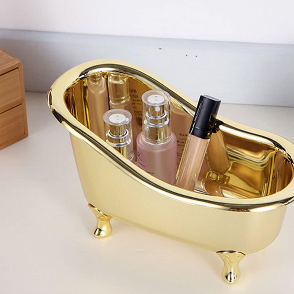 Mini Bathtub Storage Box with Gold Plating 1