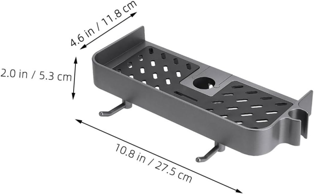 BRIGHTFUFU Shower Bar Basket Organizer for Bathroom Essentials