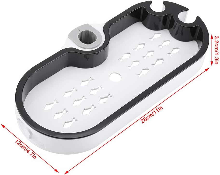 Adjustable Shower Caddy Shelf with Soap Dish Holder