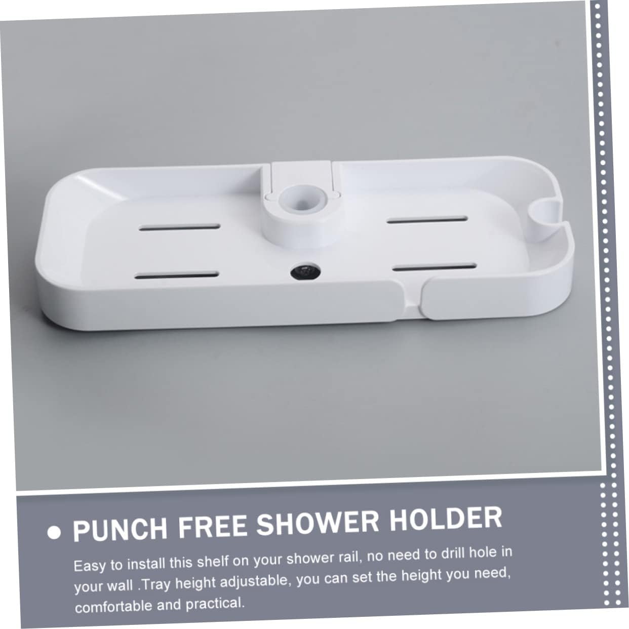 Amosfun No Drilling Shower Shelf Organizer