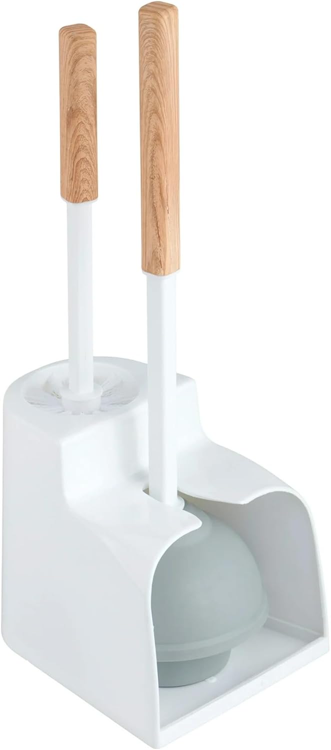 Toilet Brush Plunger Set with Storage Caddy