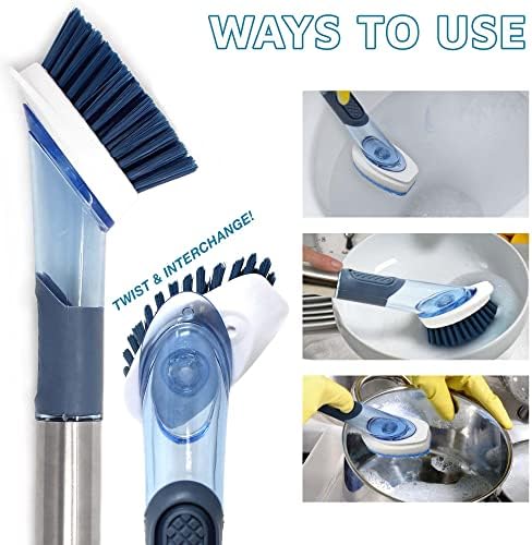 CBC Crown Toilet Brush with 4 Heads Extra Refill Set