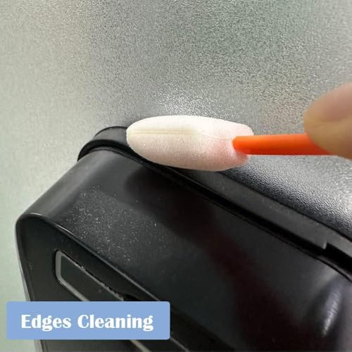 Wellgler 200pcs Disposable Crevice Cleaning Brush Orange