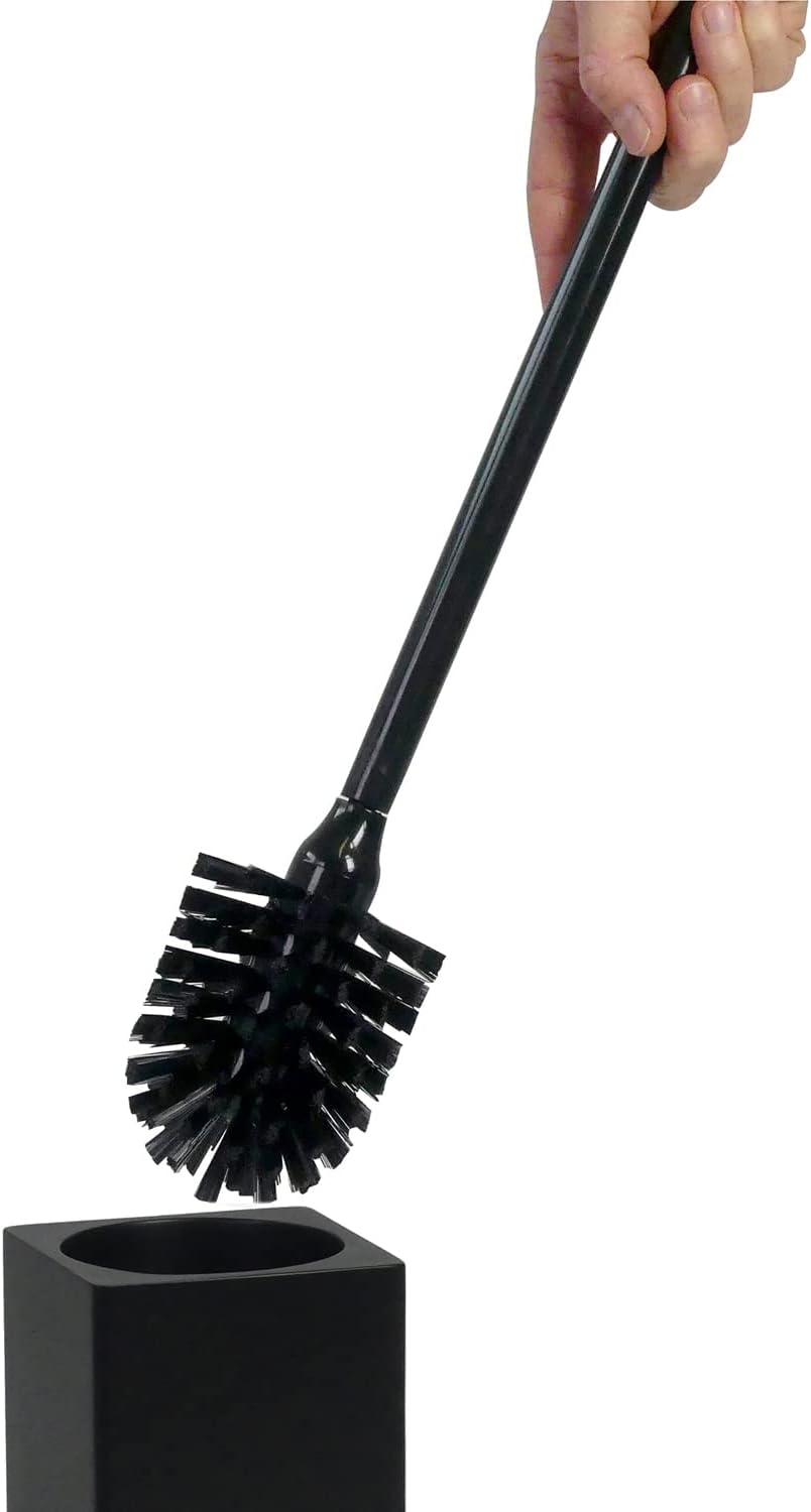 Kela Toilet Brush with Handle Black Cube 23690