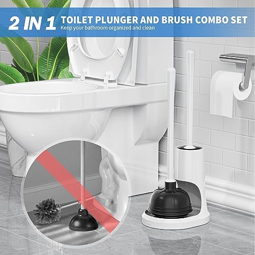 Uptronic Toilet Plunger and Brush Combo Set