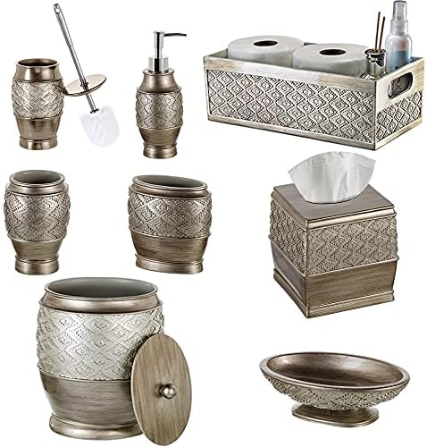 Creative Scents Dublin Silver Toilet Brush Set