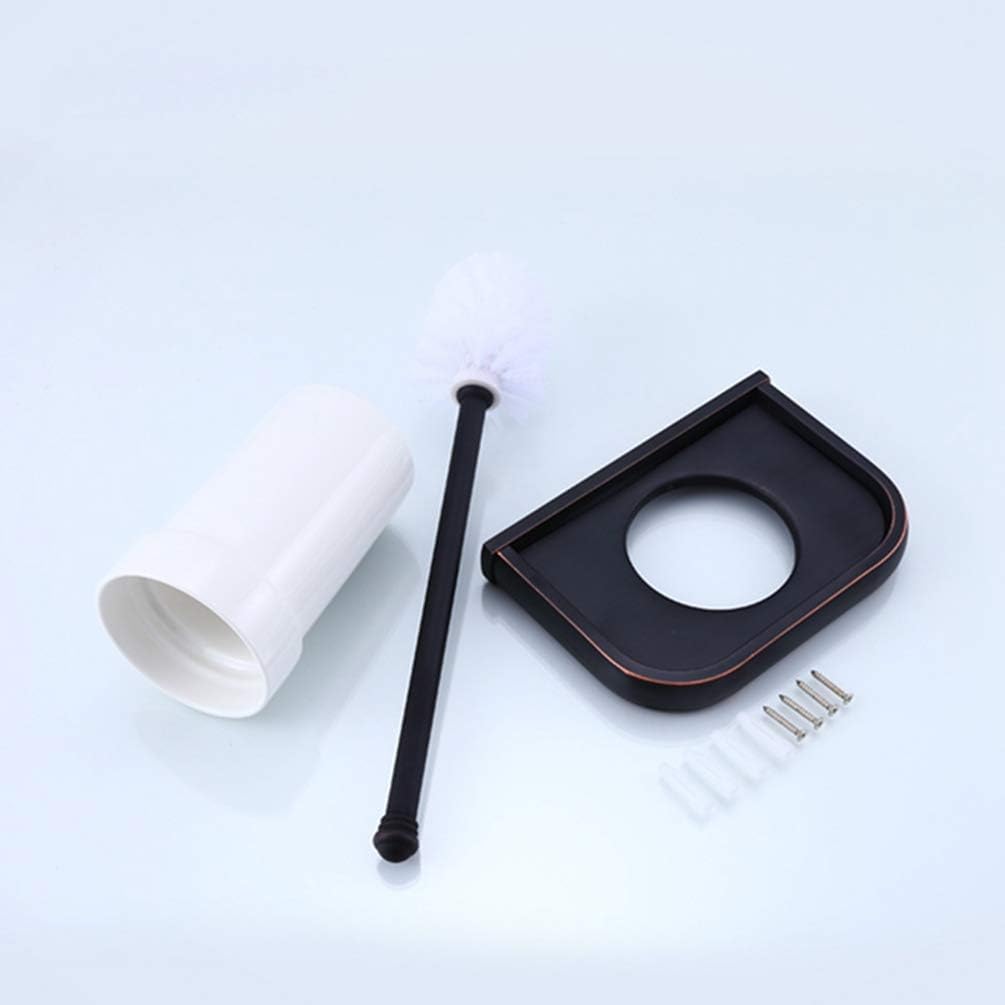 LUDSUY Copper Bronze Toilet Brush Set with Holder