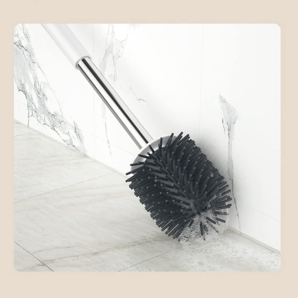 Senmubery Toilet Brush with Holder and Wall Mount 1