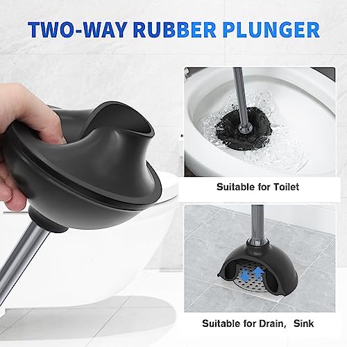 LOVLOY Toilet Plunger and Brush Combo Set