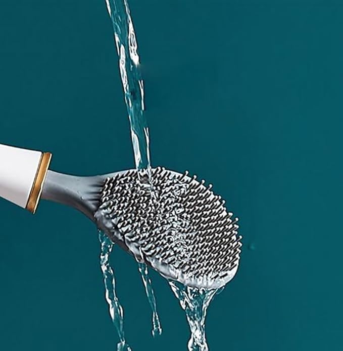 VYGVYG Modern Flexible Silicone Toilet Brush Blue