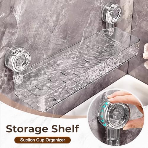 Foxiod Suction Cup Shower Caddy Black 1 PCS