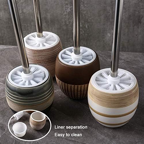 SPOUR Vintage Ceramic Toilet Brush Holder Set