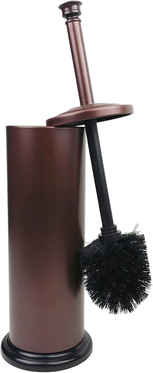Estilo Stainless Steel Toilet Brush with Holder - Bronze Bathroom Set