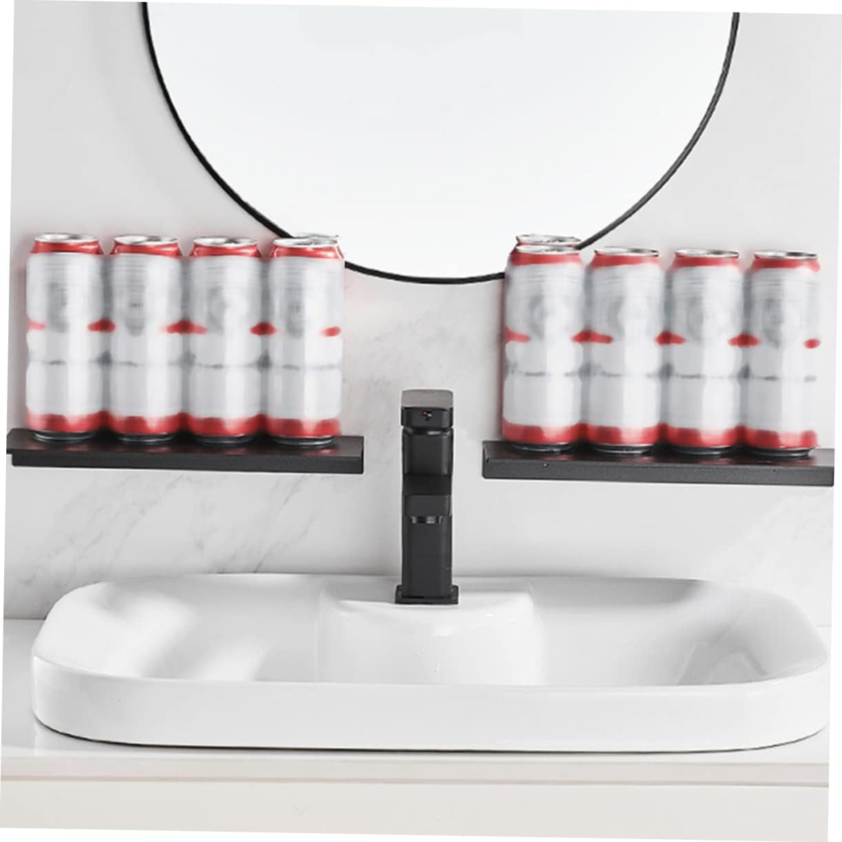 Garneck Wall Mounted Shower Caddy Non-punch Aluminum Storage Rack