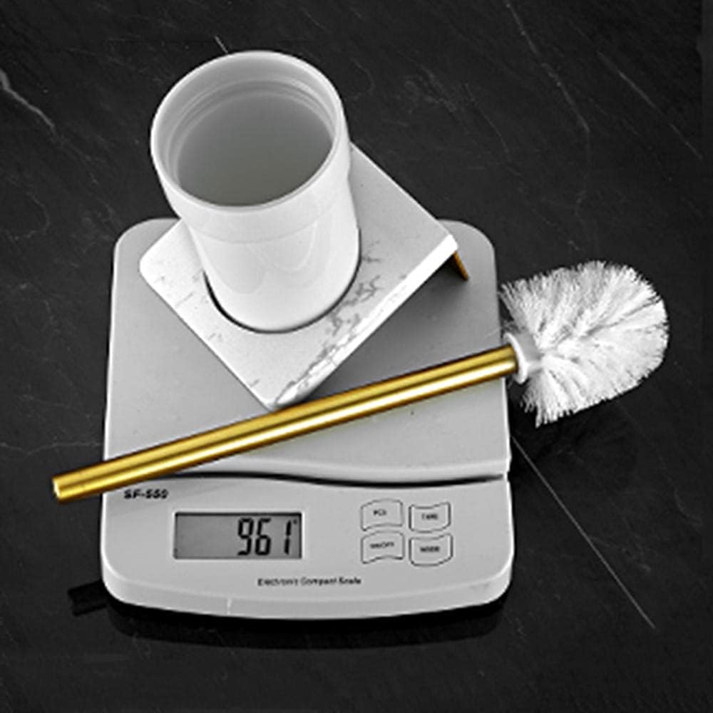 Toilet Brush Set with Holder - Durable Wall Mount for Bathroom