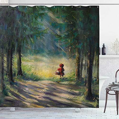 Ambesonne Fantasy Shower Curtain Set 69x75 with Hooks