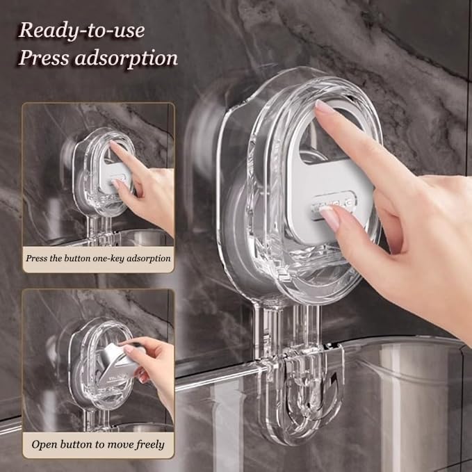 Firmstaunch Suction Cup Storage Rack for Bathroom and Kitchen
