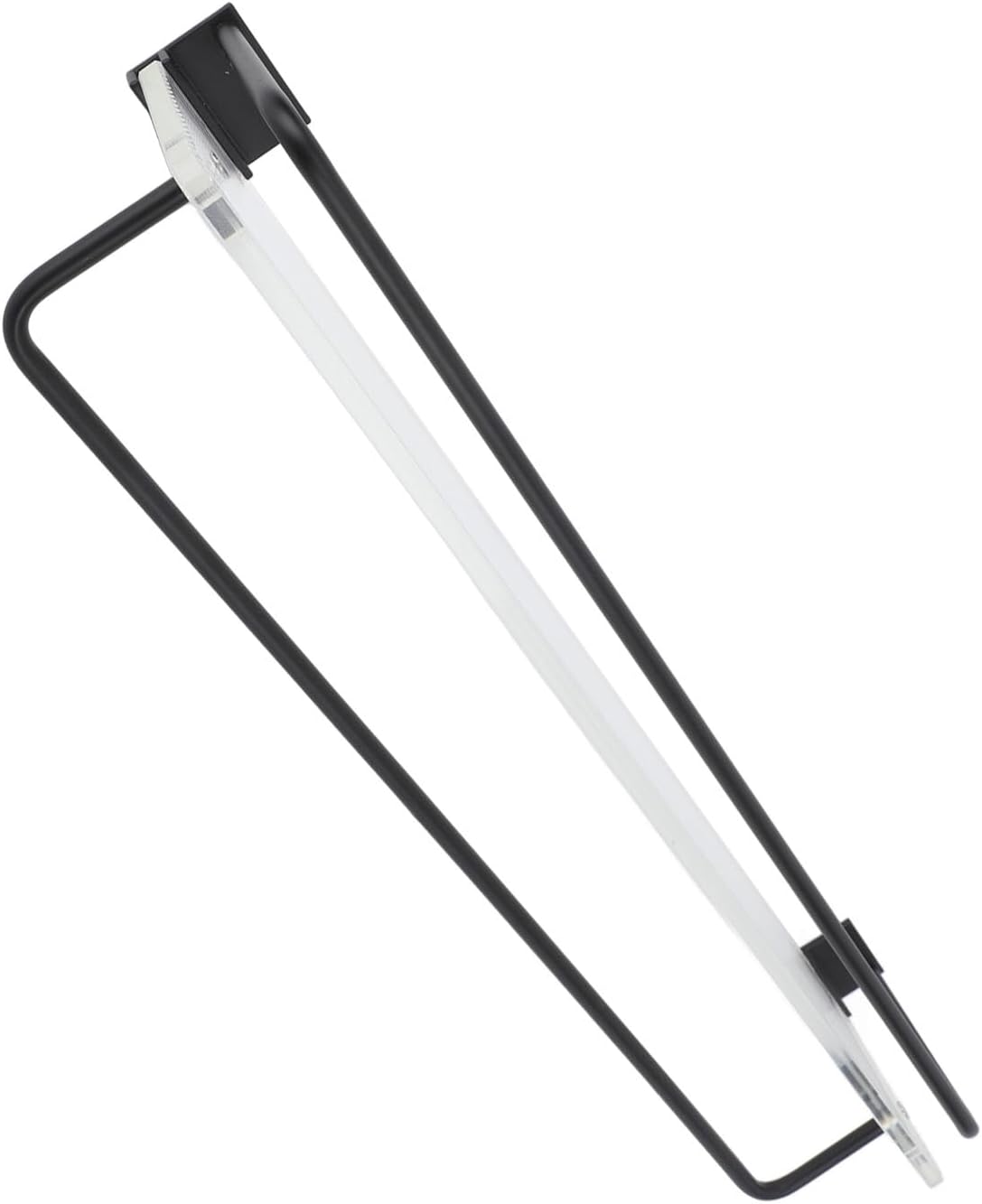 50Cm Wall Mount Shower Caddy with Towel Hanger and Acrylic Base