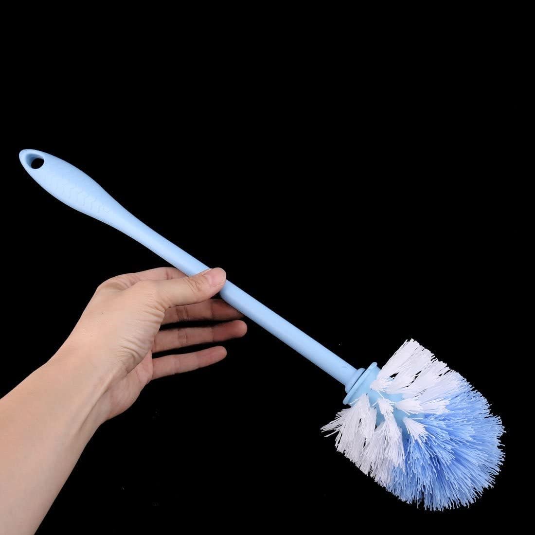 Plastic Toilet Brush Holder with Round Bristle Head