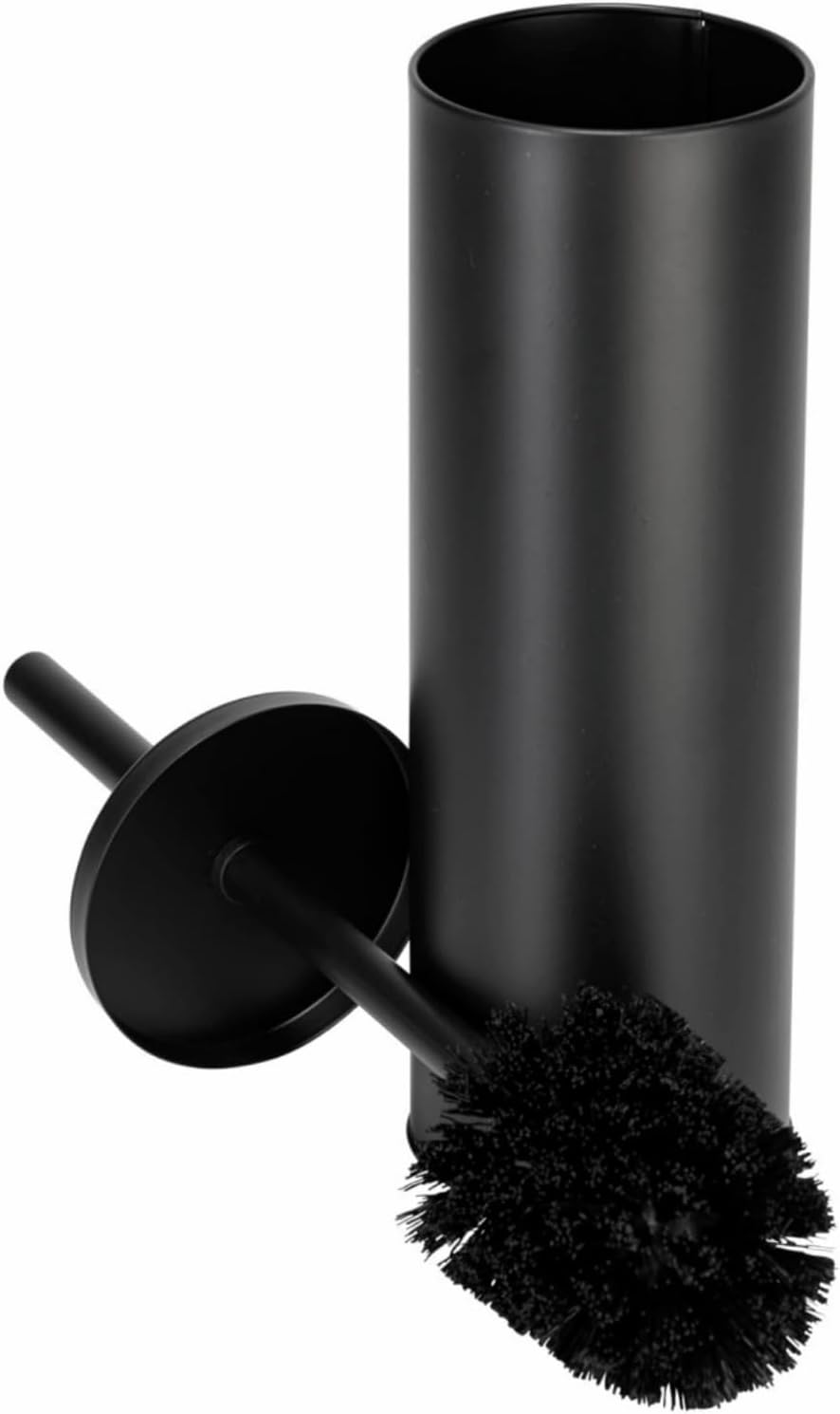 Stylish Matt Black 304 Stainless Steel Toilet Brush Set
