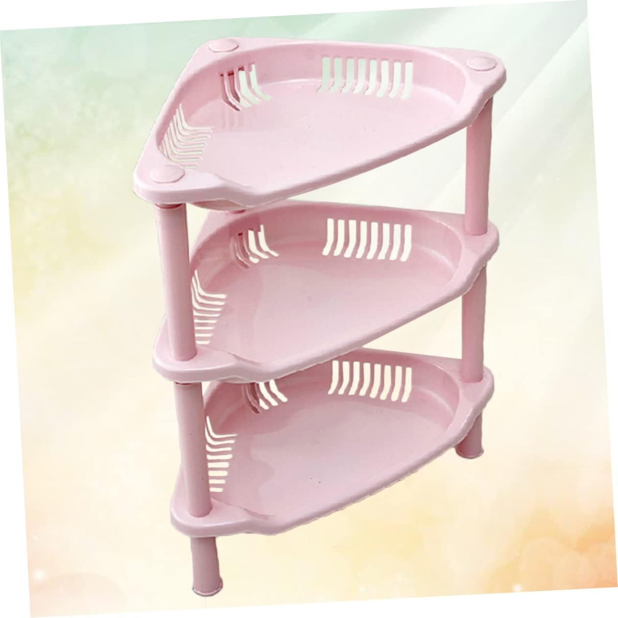 Zerodeko 3-Layer Adjustable Triangle Storage Rack for Shower and Kitchen