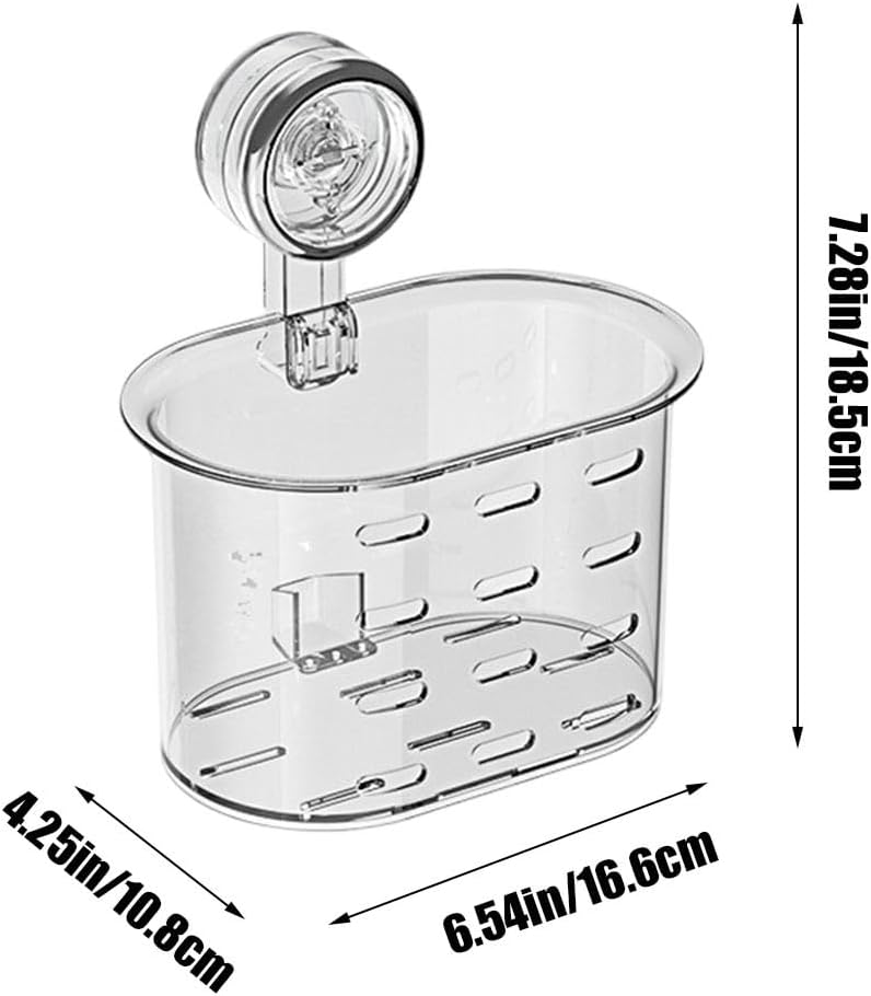No-Drill Suction Storage Box for Bathroom and Kitchen