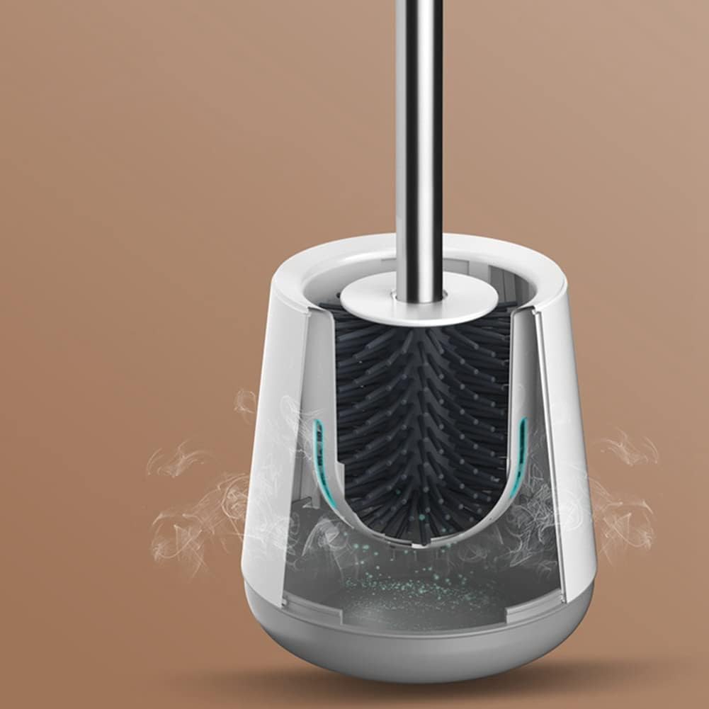 Senmubery Toilet Brush with Holder and Wall Mount 1