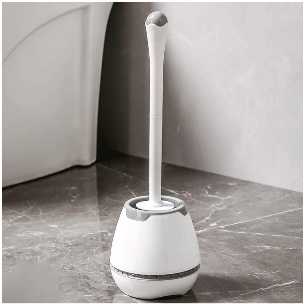 Floor-Standing Toilet Brush with Holder Style A-White