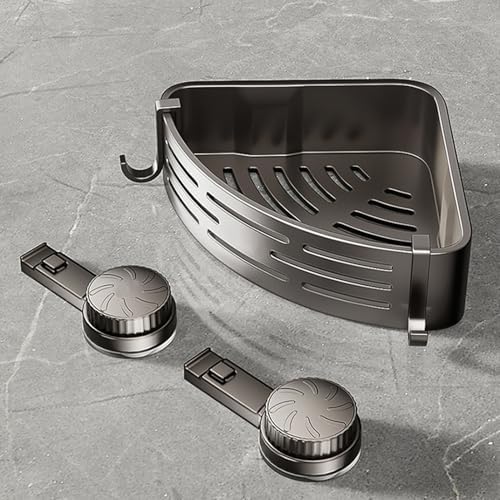 FINLALO Suction Cup Shower Caddy Wall Mount