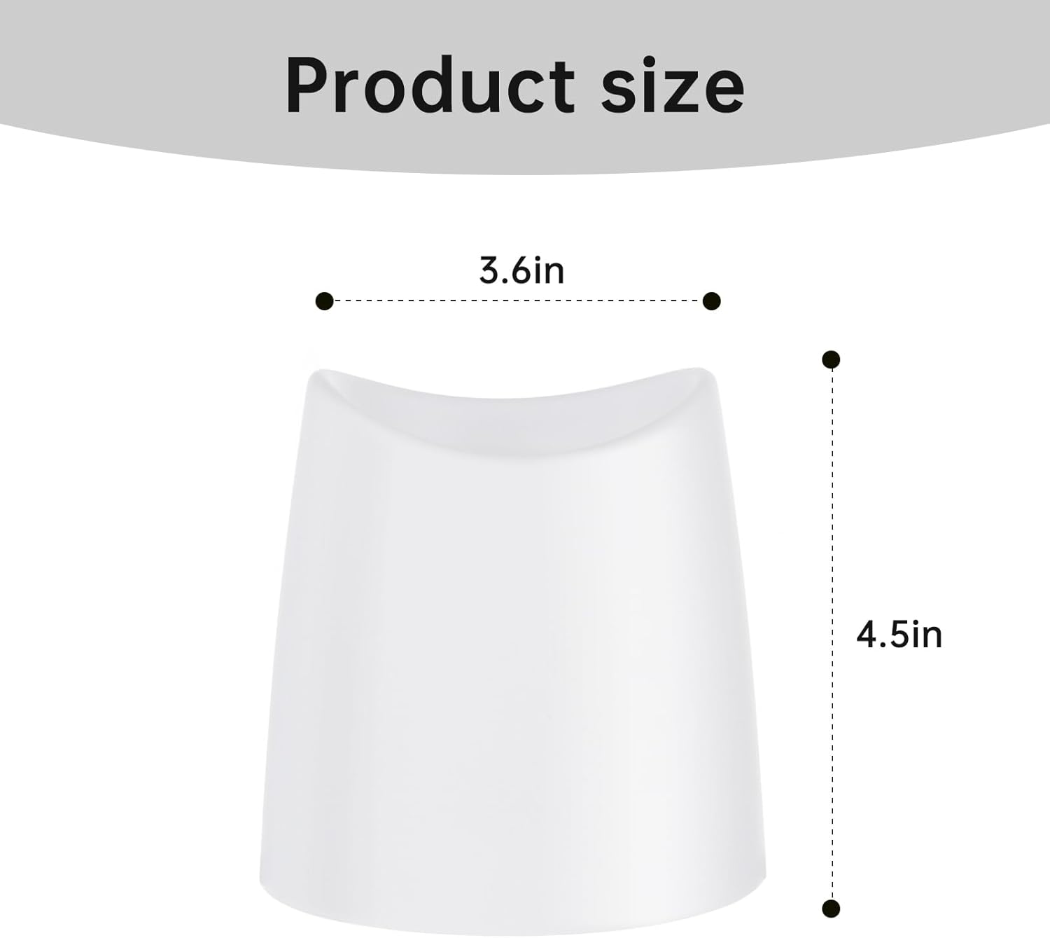 White Toilet Brush Holder for Space-Saving Storage