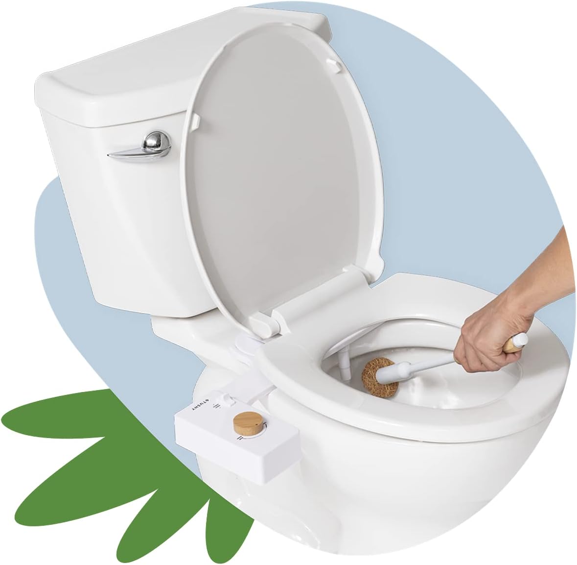 TUSHY Brush - Eco-Friendly Coconut Scrubber with Tea Tree Oil