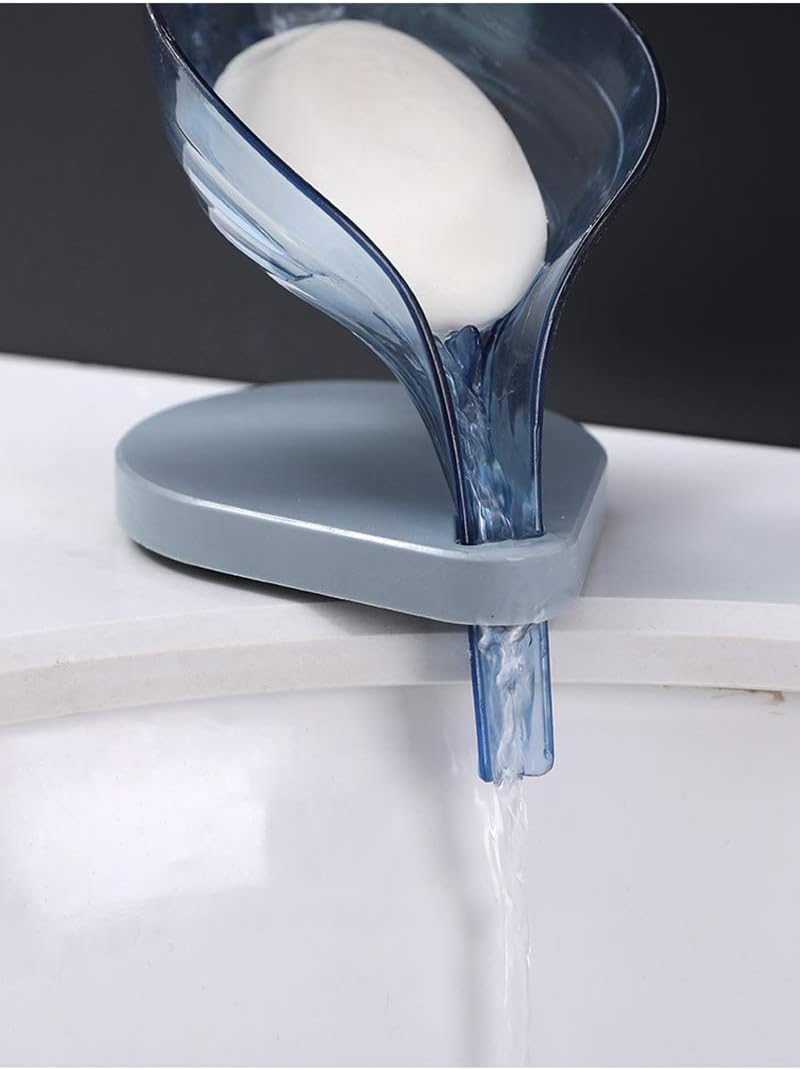 2PCS Leaf Shape Soap Box Bathroom Holder Organizer